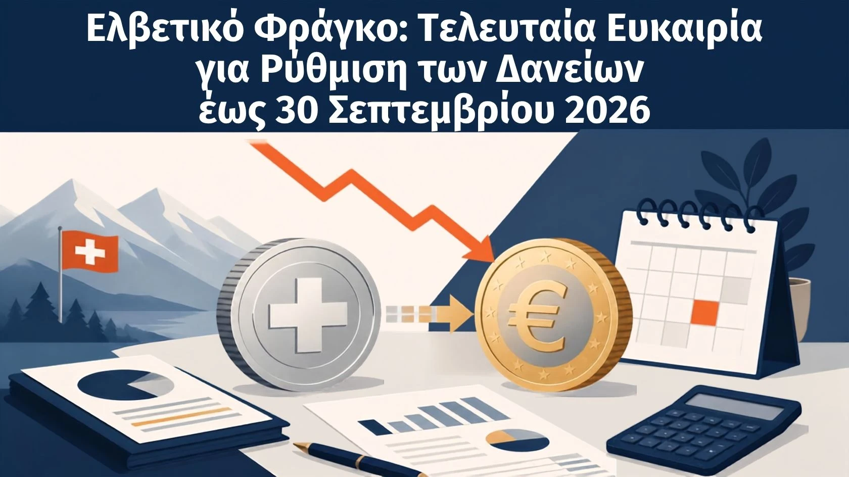 Ελβετικό φράγκο: ρύθμιση δανείων έως 30 Σεπτεμβρίου 2026